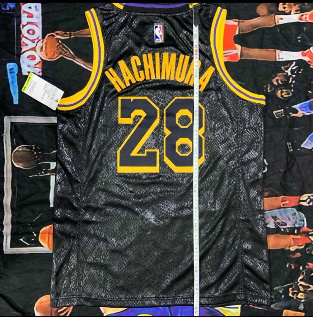 Lakers Hachimura 28番 ブラックユニフォーム