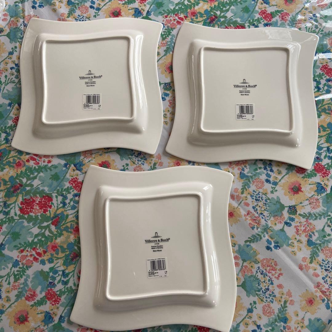 【新品】　Villeroy & Boch ニューウェーブプレート　3枚セット