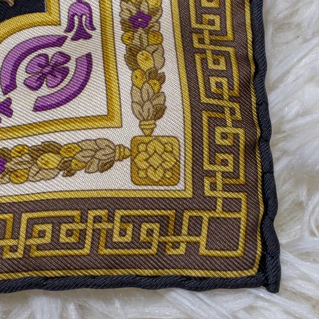 美品✨ETRO エトロ 大判スカーフ バロック調 イタリア製 シルク90×90