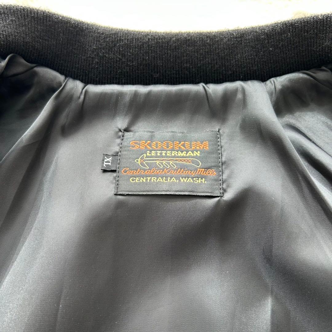【美品】SKOOKUM スクーカム オールレザージャケット 黒　XL