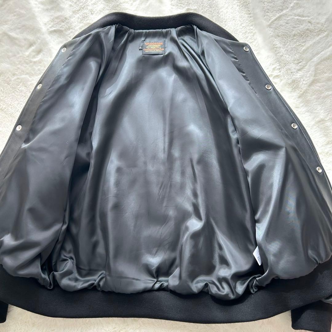 【美品】SKOOKUM スクーカム オールレザージャケット 黒　XL