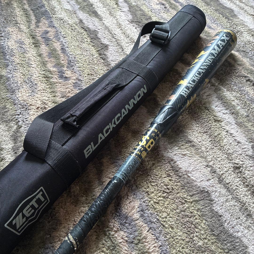 ZETT BLACKCANNON MAX 84cmバット&専用バットケースセット