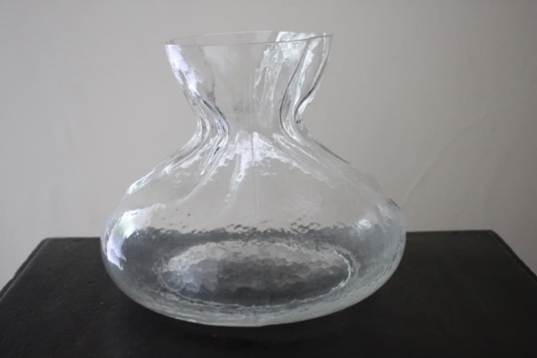 スウェーデン　Sea Glasbruk　ガラス　フラワーベース　ハンドメイド