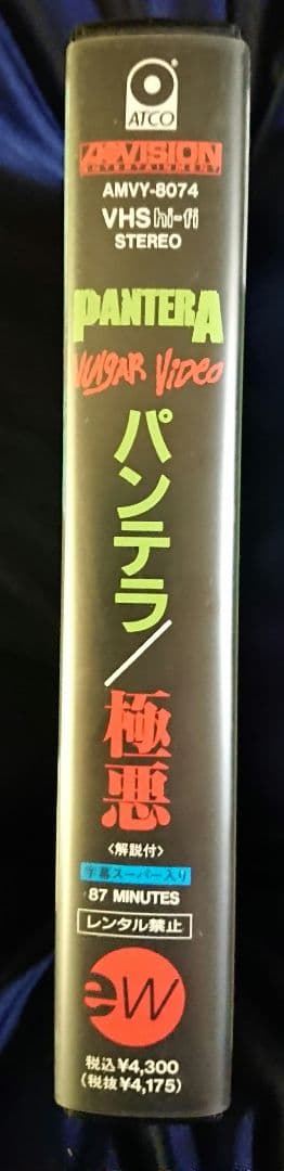 【PANTERA VULGAR VIDEO 極悪】VHSビデオ パンテラ