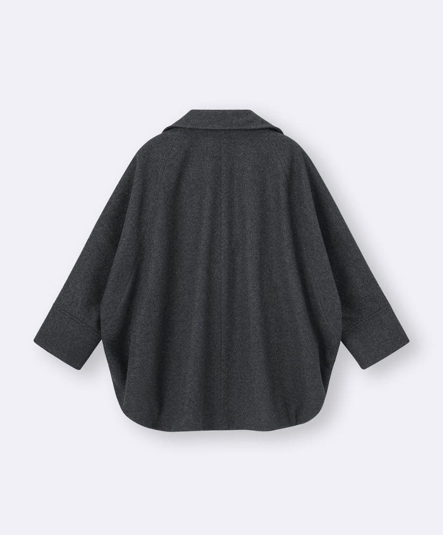 GUコージーメルトンケープコート