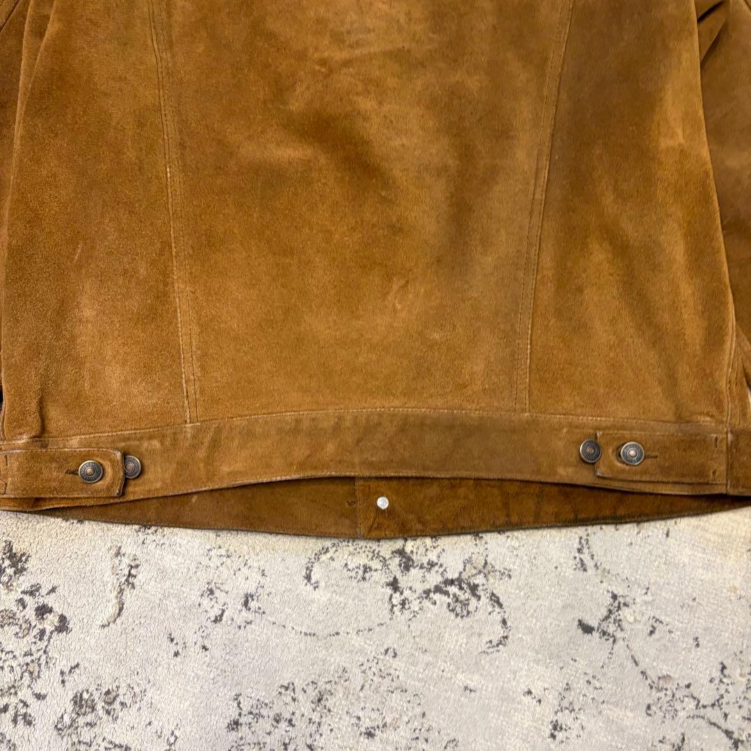 GAP BLUE JEANS スエードトラッカージャケット L ヴィンテージ