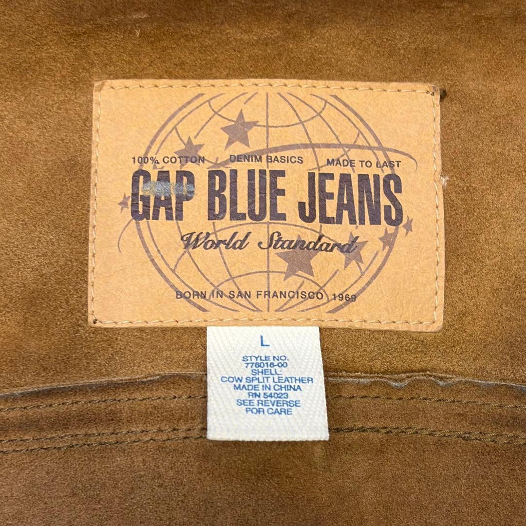 GAP BLUE JEANS スエードトラッカージャケット L ヴィンテージ