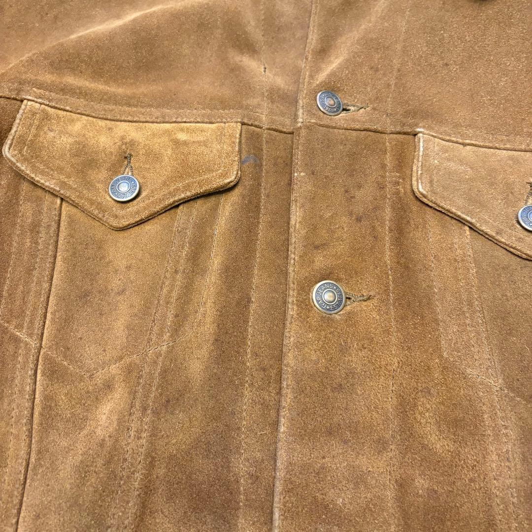 GAP BLUE JEANS スエードトラッカージャケット L ヴィンテージ