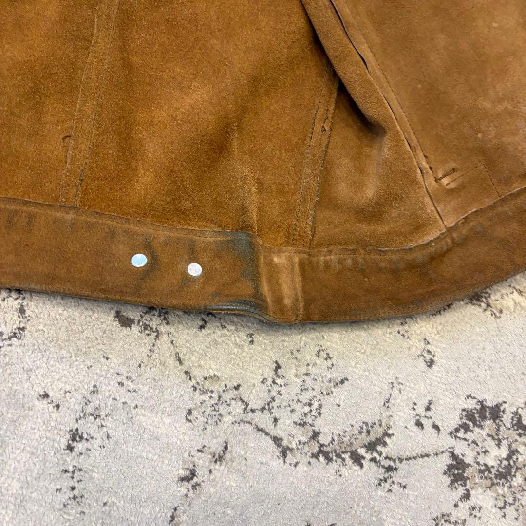 GAP BLUE JEANS スエードトラッカージャケット L ヴィンテージ