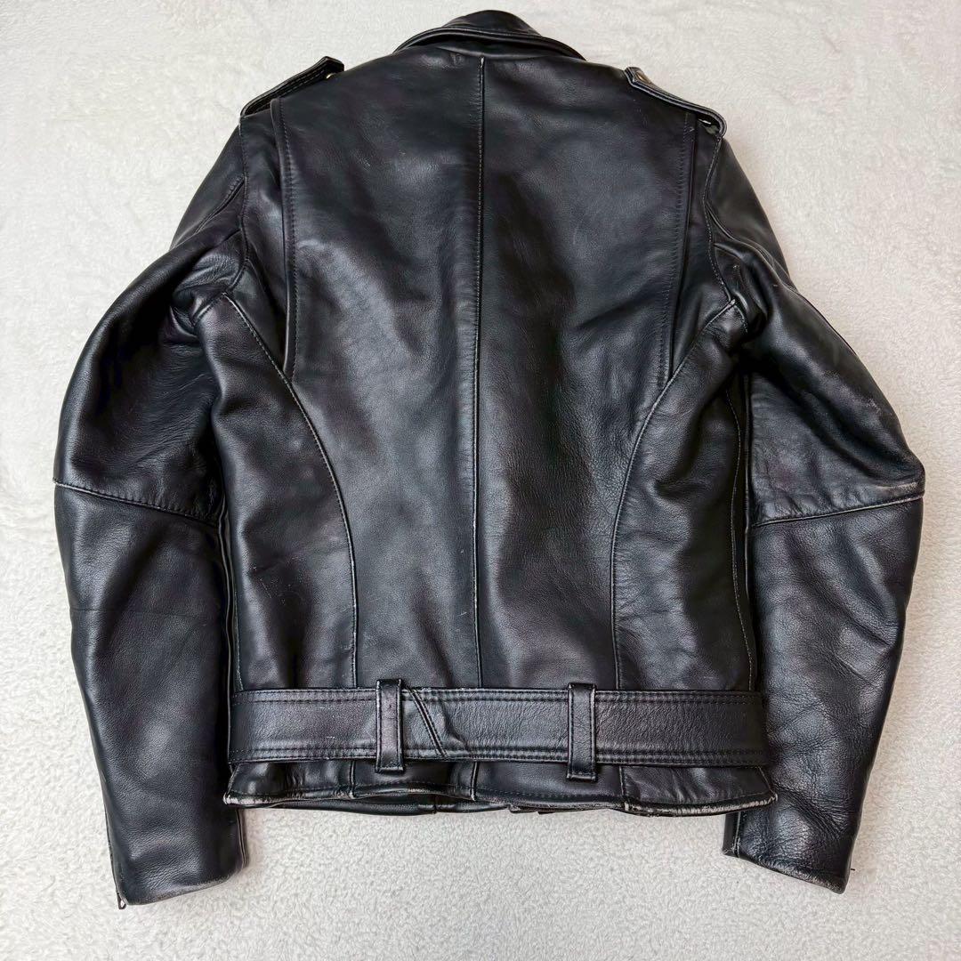 VANSON C2 ライダースジャケット キルティング USA 本革 ベルト
