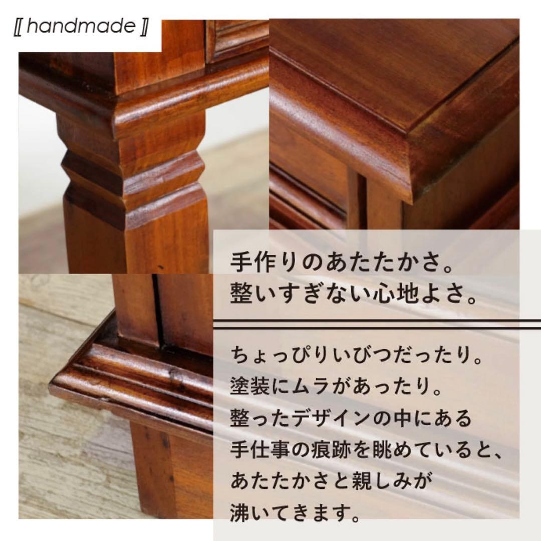 F 新品 アジアン デスク アンティーク 書斎 カフェ 勉強机 机 学習机 木製