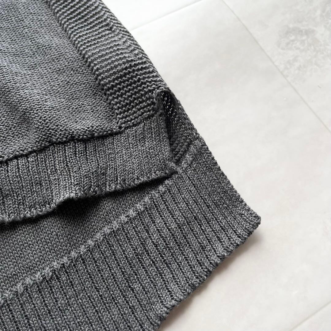 【美品】nume ヌメ コットン ニットベスト プルオーバー