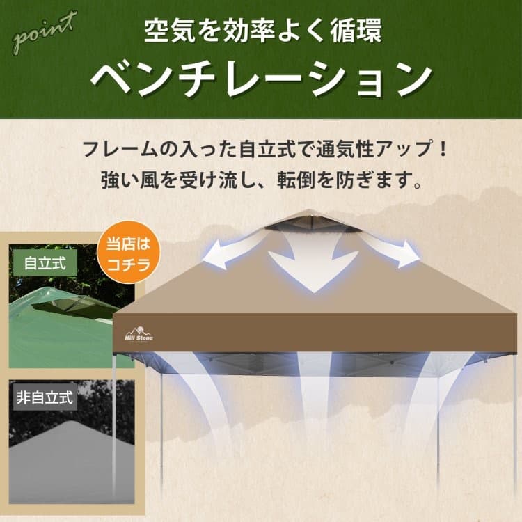 【送料無料】2mタープテント サイドシート ワンタッチ 大型 軽量 日除け UV
