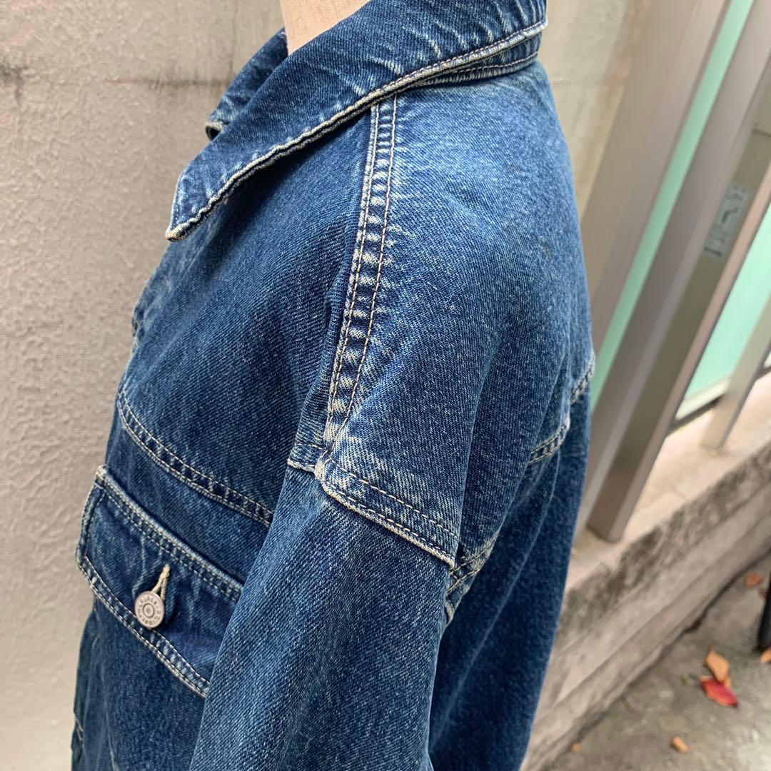 RRL 三ツ星 デニムジャケット 裏地チェック USA製 M