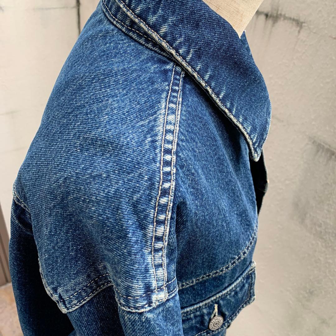 RRL 三ツ星 デニムジャケット 裏地チェック USA製 M
