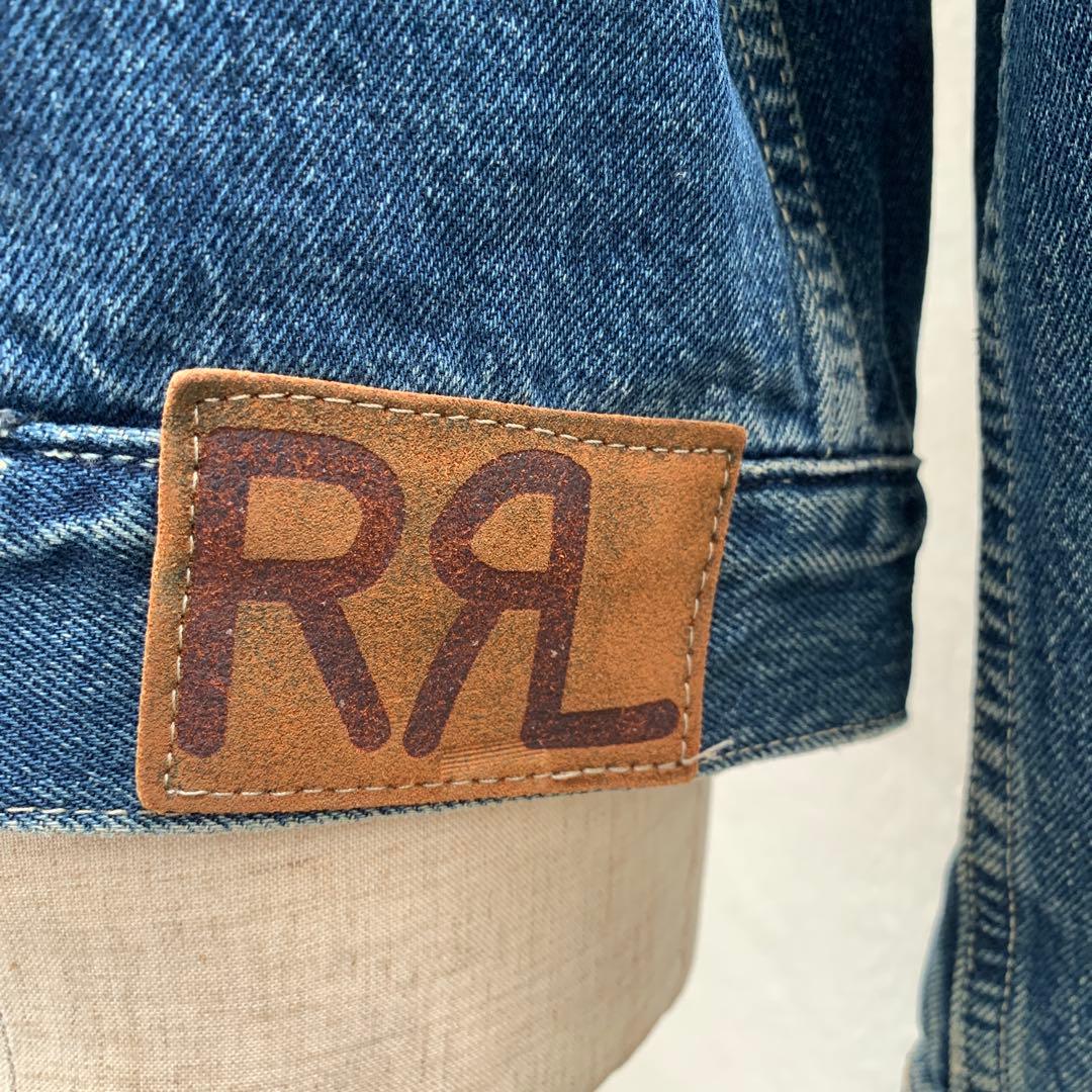 RRL 三ツ星 デニムジャケット 裏地チェック USA製 M