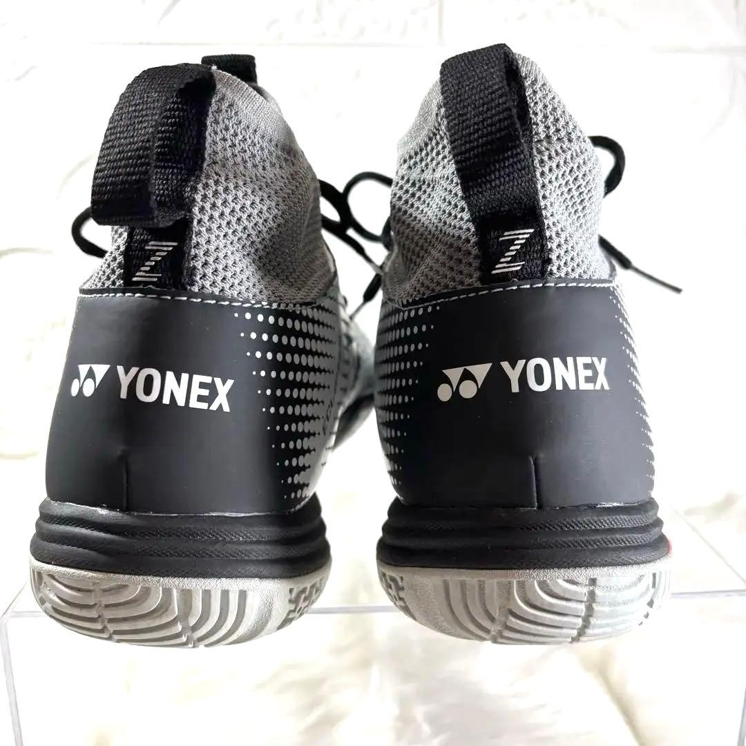 新品級YONEX ヨネックス パワークッション エクリプション グレー24.0
