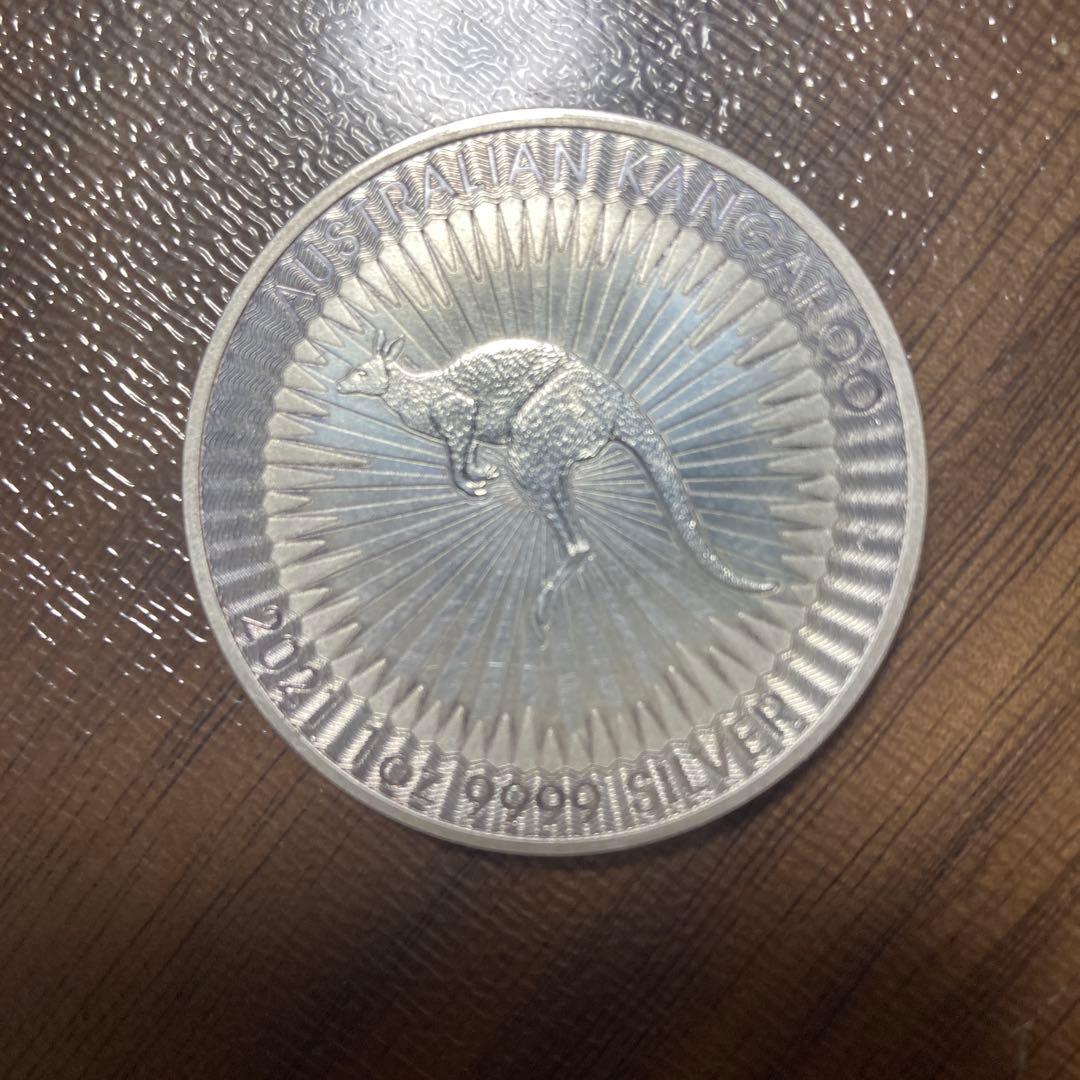 2021年 オーストラリアンカンガルー銀貨 1ドル １オンス クリアケース付