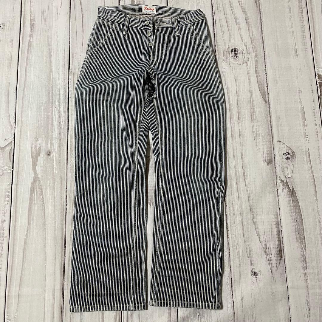 日本製ウエスUes 14.9oz 厚手インディゴヒッコリーペインターワークパンツ