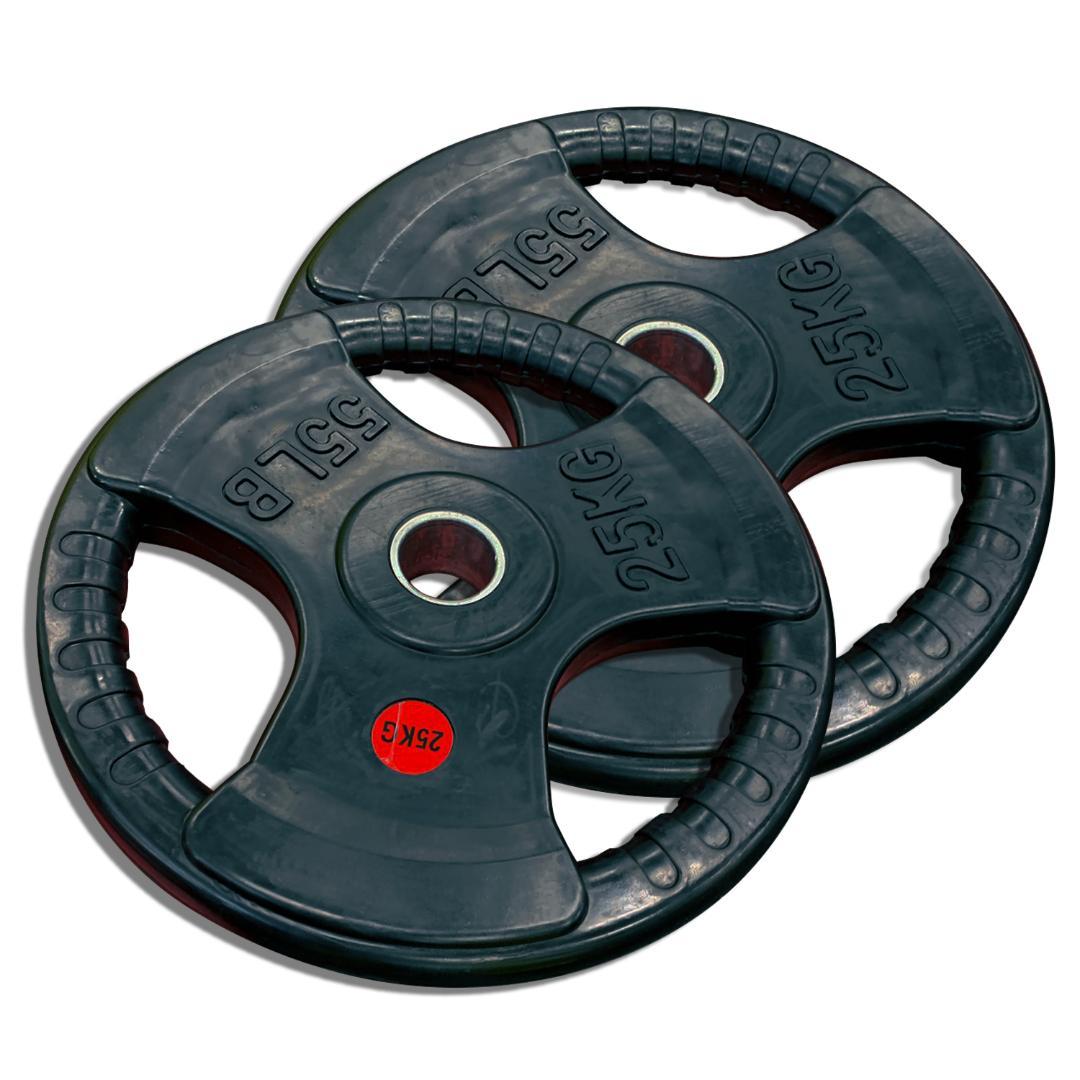 総重量120kg Φ50mm 3グリップラバープレート　計6枚SET