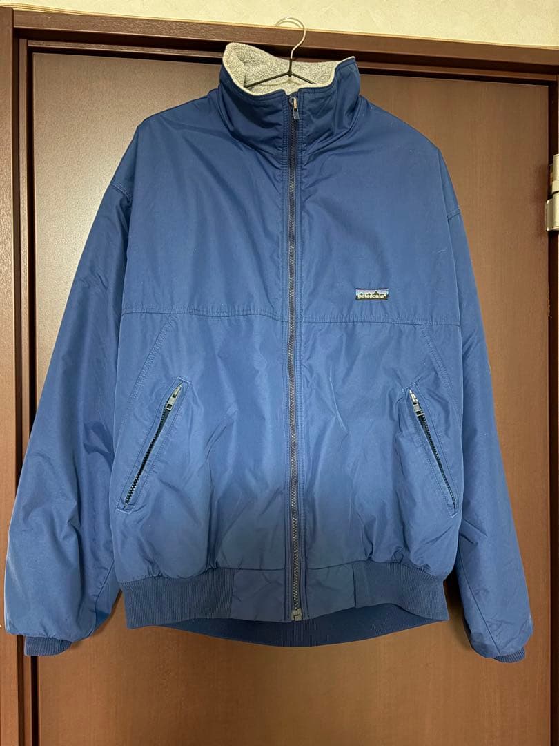 “USA製”Patagonia 80〜90年代　シェルドシンチラジャケット　青