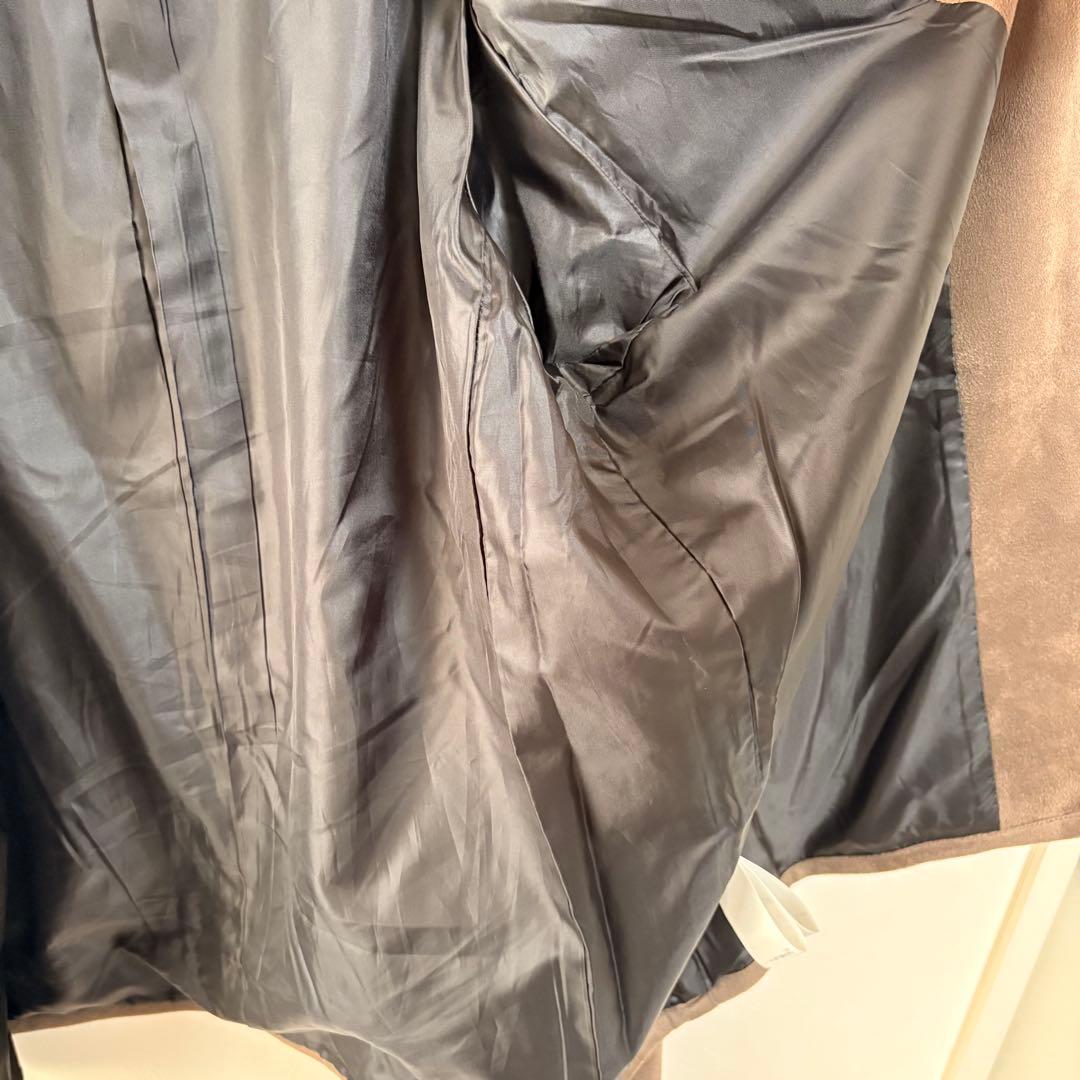 BEAMS HEART フェイクスエード シングル ライダースジャケット XL