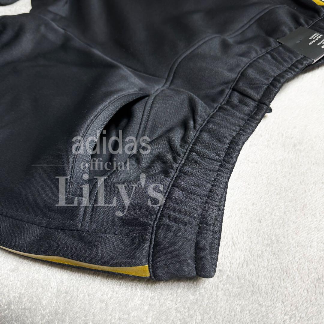 【ＸＬサイズ】新品adidas上下セットアップ　黒金　定価17,600円　裏起毛