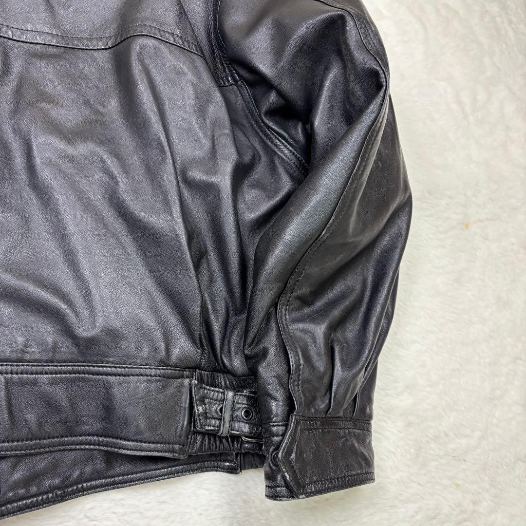希少　BALLY ライダース　黒 本革　レザージャケット サイズ46