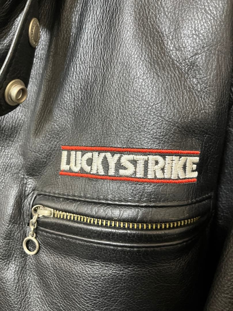 希少品　LUCKY STRIKE レザージャケット 革ジャン　古着