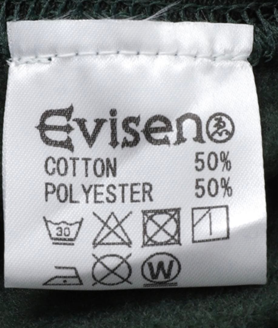 evisenパーカー グリーン フーディー バックプリント