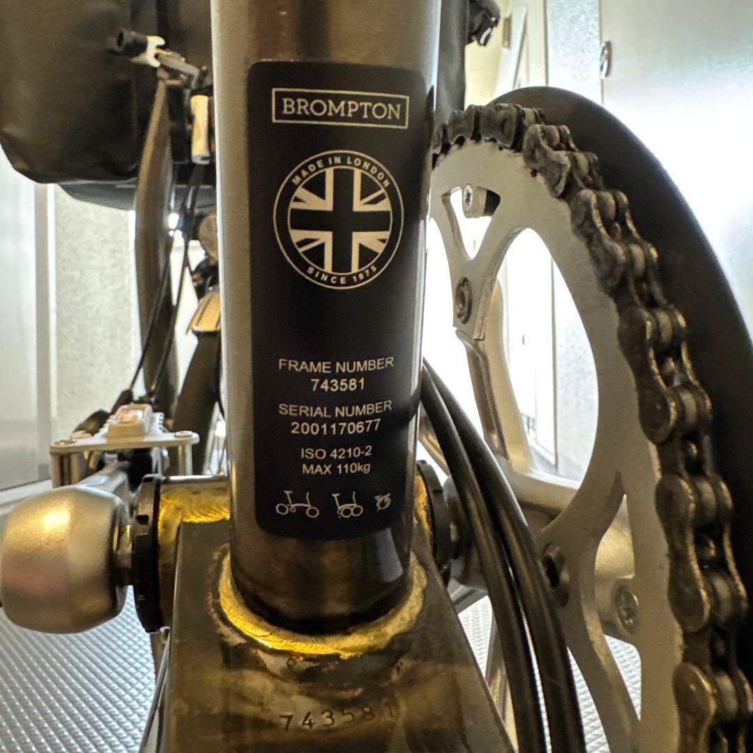 ▪︎希少▪︎ BROMPTON 折りたたみ自転車 S2L Rawカラー