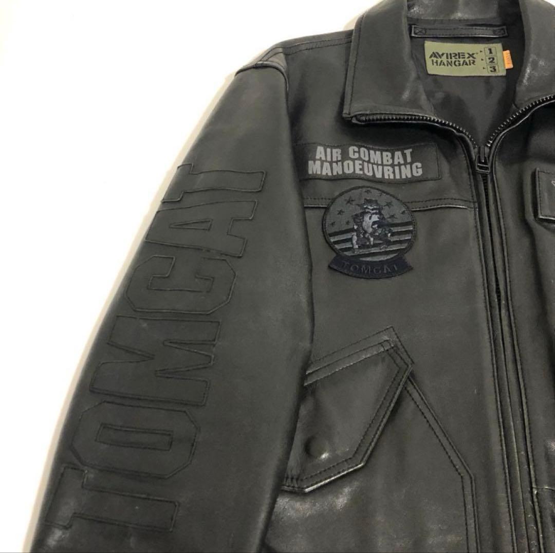 極美品✨AVIREX アヴィレックス トップガン レザー ジャケット ブラック