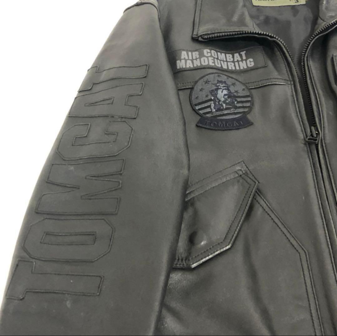 極美品✨AVIREX アヴィレックス トップガン レザー ジャケット ブラック