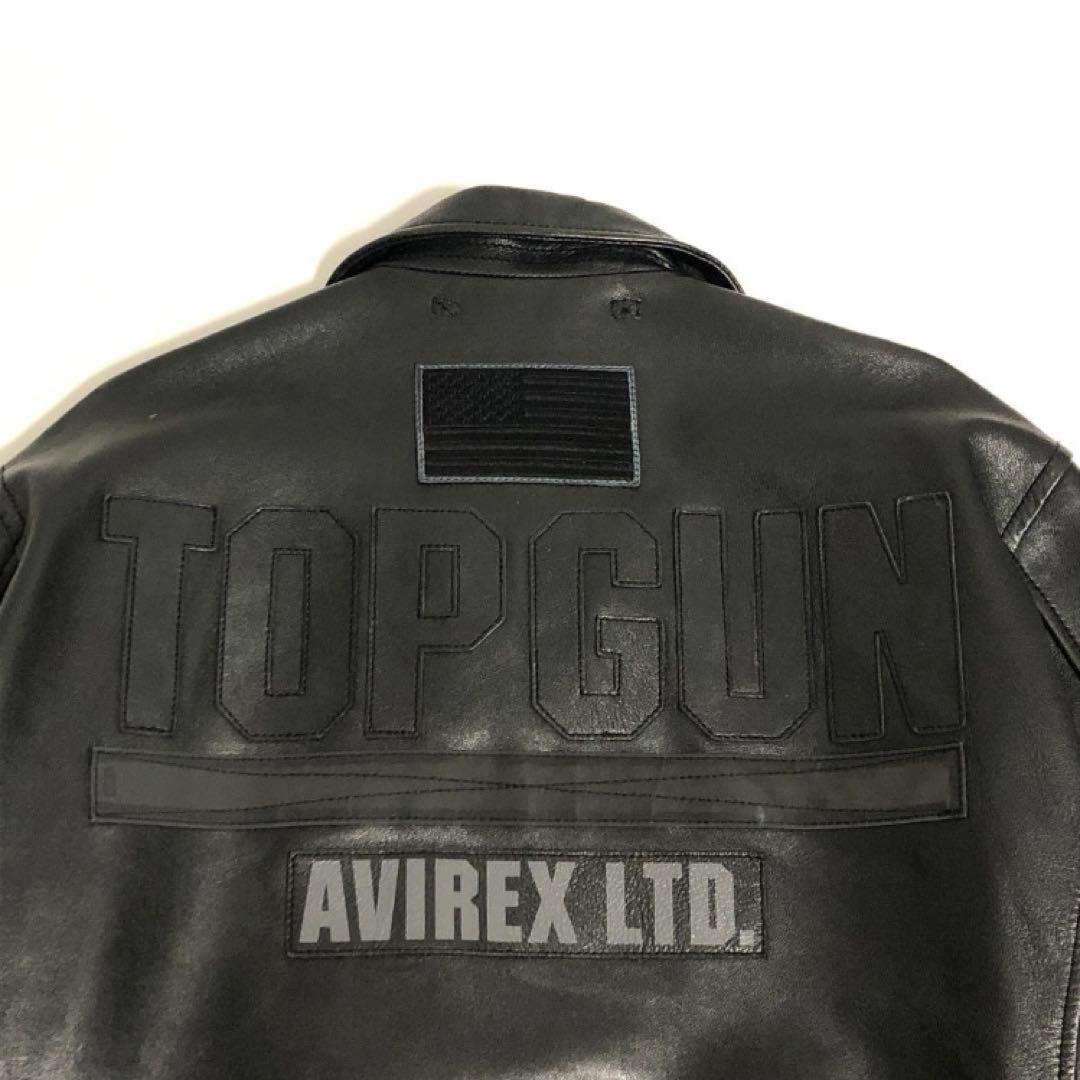 極美品✨AVIREX アヴィレックス トップガン レザー ジャケット ブラック