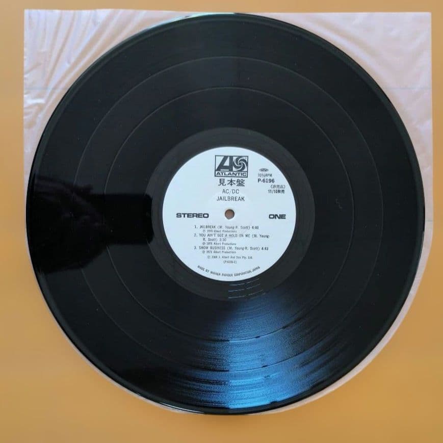 AC/DC／’74 JAILBREAK【見本盤】レコード