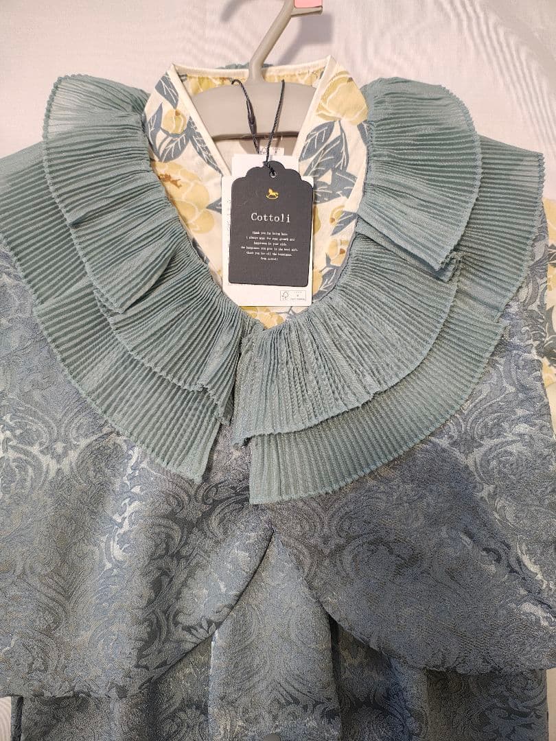 コトリ　バースデイ cottoli ベビー袴　襟付きベスト付　 80　花柄