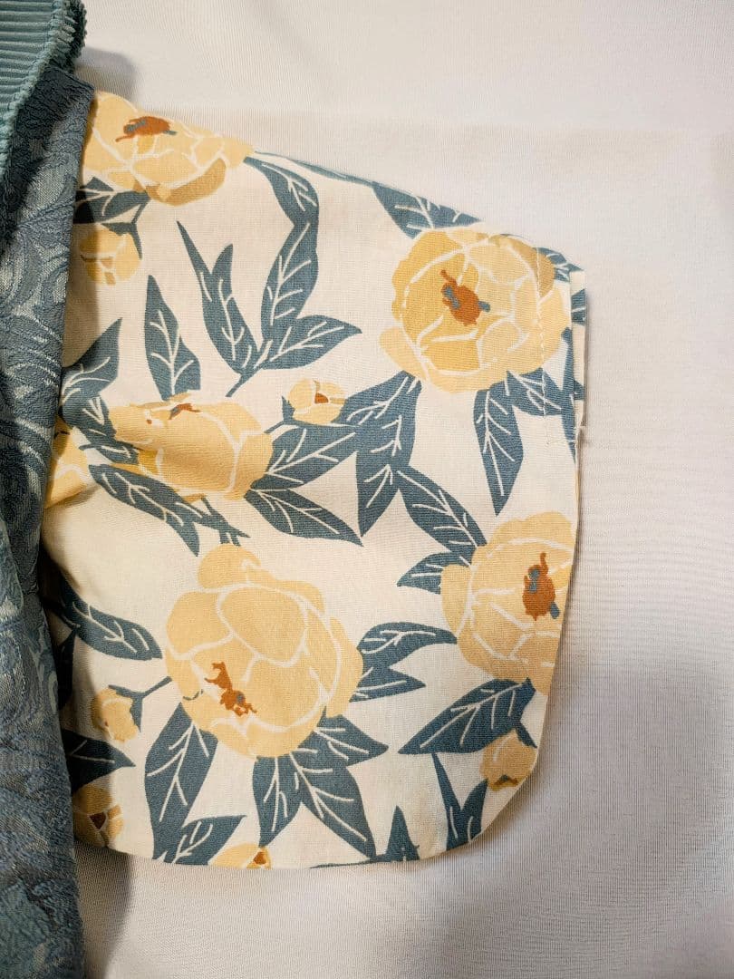コトリ　バースデイ cottoli ベビー袴　襟付きベスト付　 80　花柄