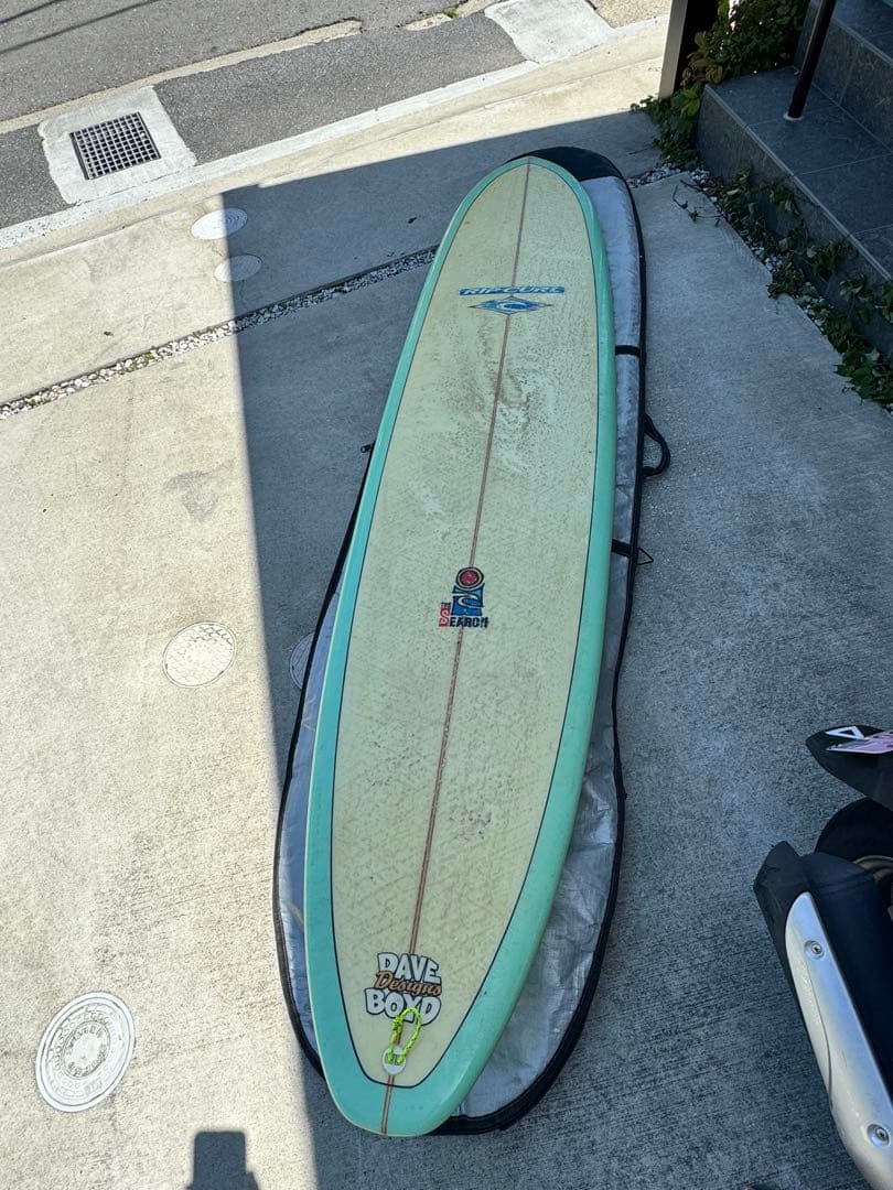 【引き取り限定】Rip Curl サーフボード ミントグリーン 9フィート