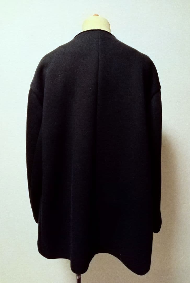 美品 Plage スポンジクルーネックコート 黒