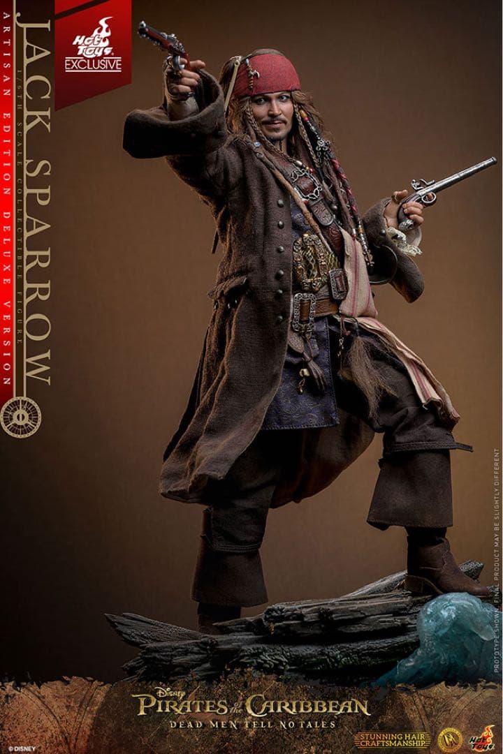 ホットトイズ 1/6 ジャック・スパロウ 2.0 アルチザンDX39AE 植毛