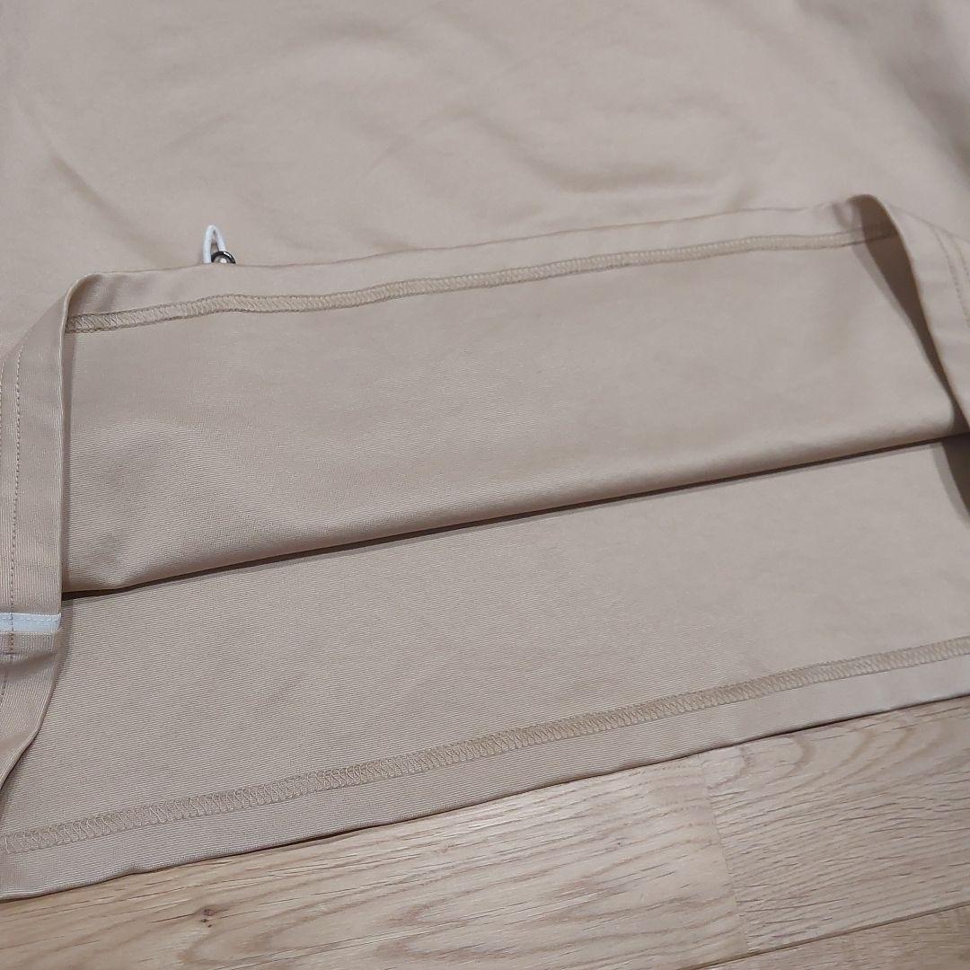 美品【ランバンスポール】トップス ベージュ 白ライン サイズ40 L