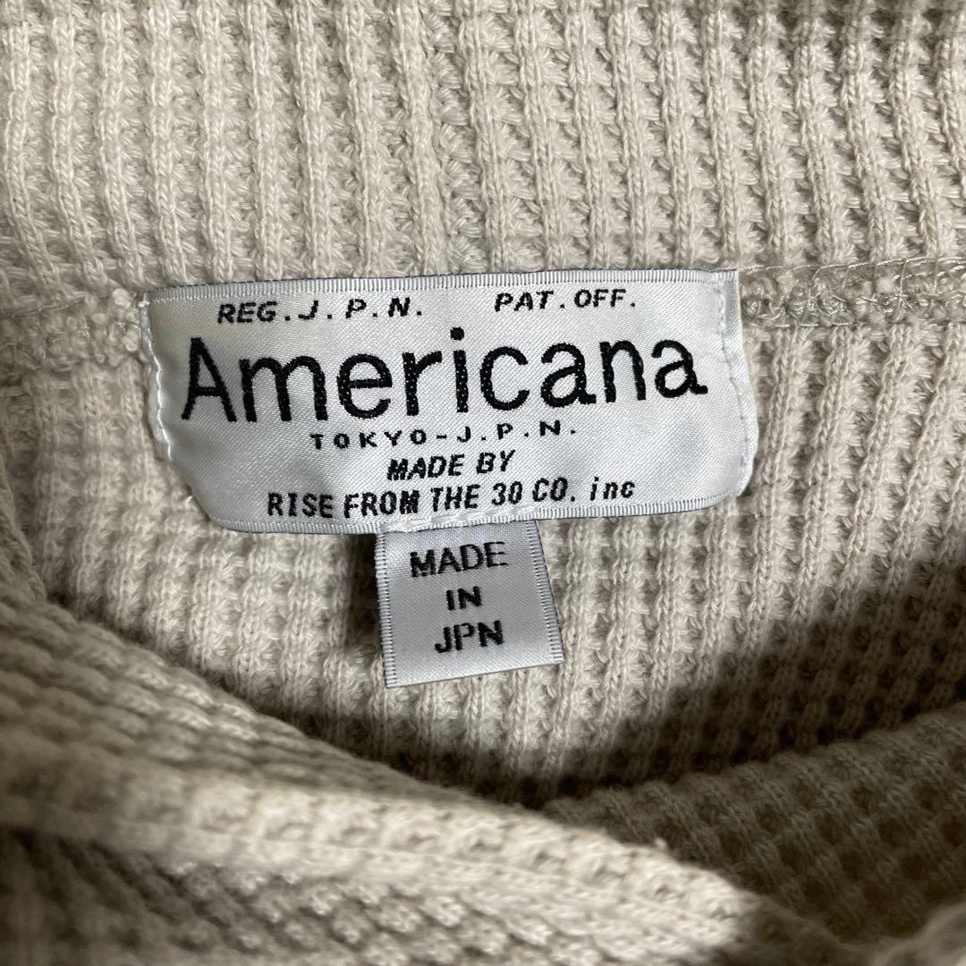 美品！　Americana サーマルフード付きパーカーグレー