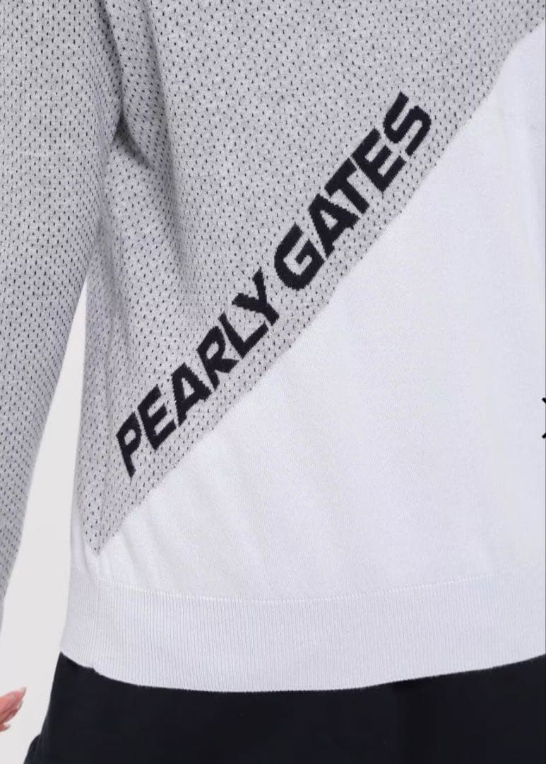 PEARLYGATESカシミヤタッチコットンタートルネックニットプルオーバー0S