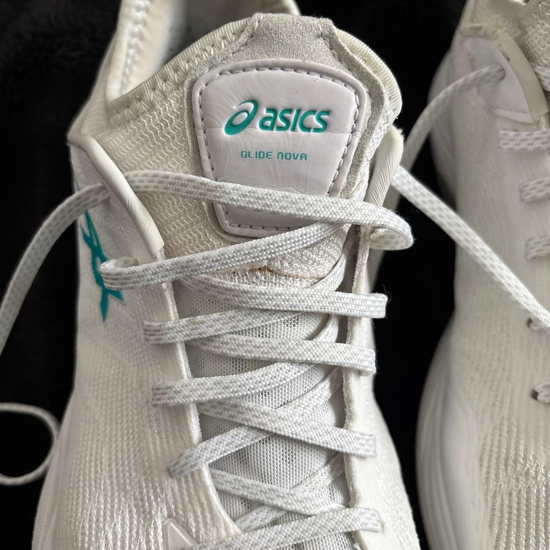ASICS バスケットシューズ ホワイト/ターコイズ　河村勇輝モデル