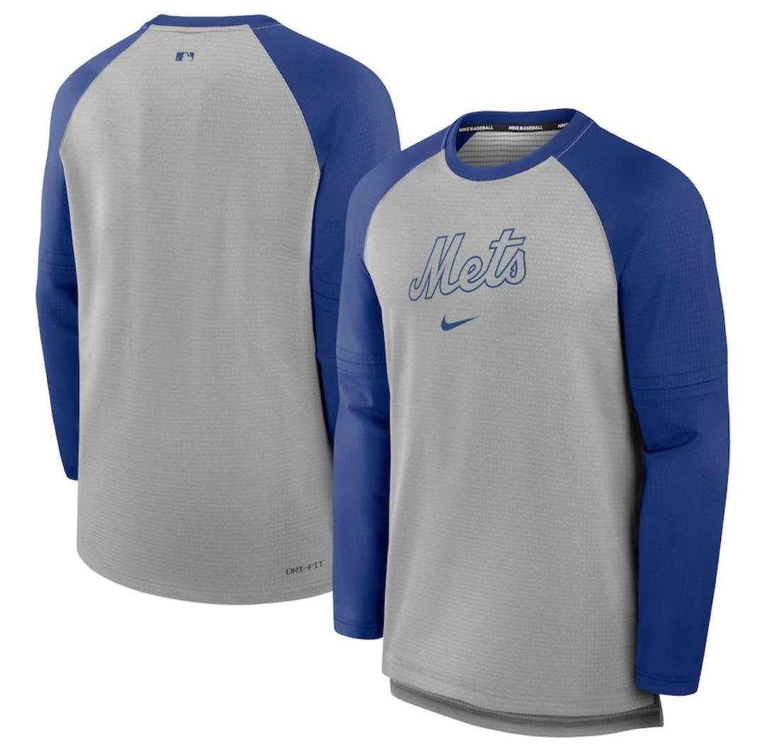 ニューヨークメッツ選手着用モデル NIKE DRI-FIT 長袖シャツ サイズL