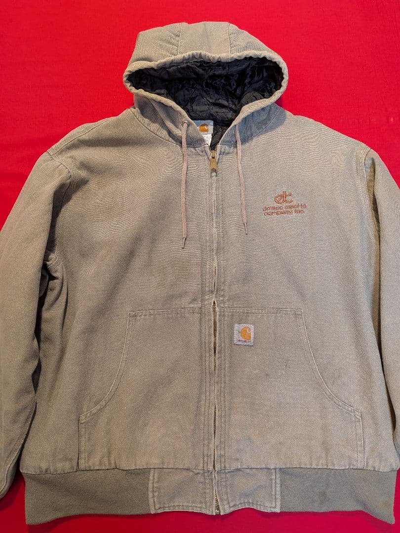 最終値下げ‼ usa製 Carhartt アクティブジャケット グレー 386