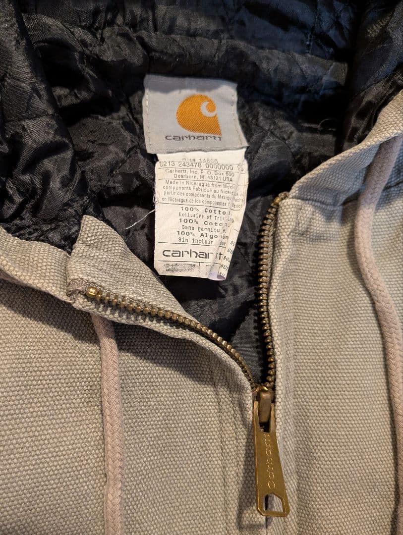 最終値下げ‼ usa製 Carhartt アクティブジャケット グレー 386