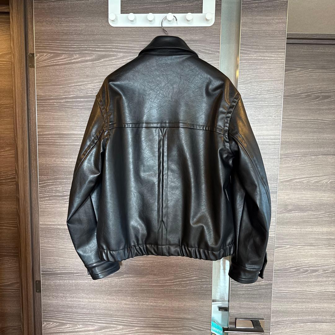 ジャケット・アウター 26ss WYM ARTIFICIAL GRAIN ZIP BLOUSON