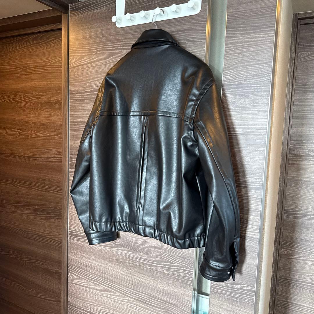 ジャケット・アウター 26ss WYM ARTIFICIAL GRAIN ZIP BLOUSON