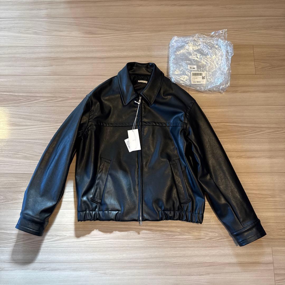 ジャケット・アウター 26ss WYM ARTIFICIAL GRAIN ZIP BLOUSON